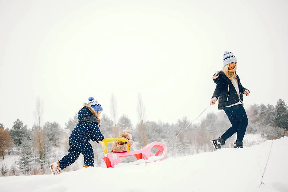 Remise en forme après l'hiver en famille