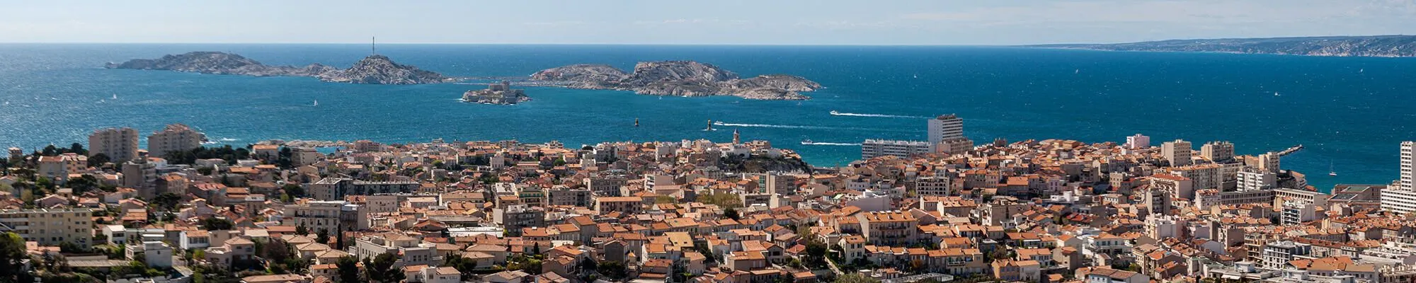 Vue aérienne sur Marseille